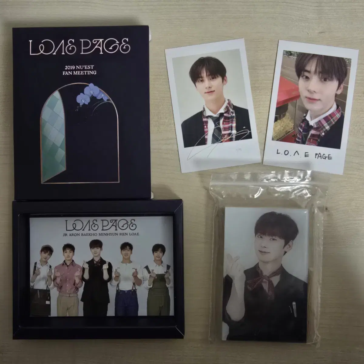 hwang minhyun nu'est lovepage polaroid framed bulk