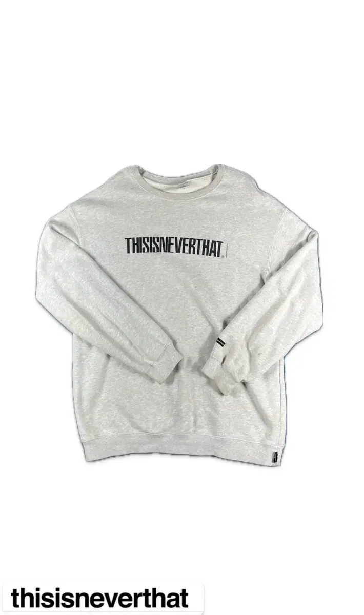 thisisneverthat denim crewneck top