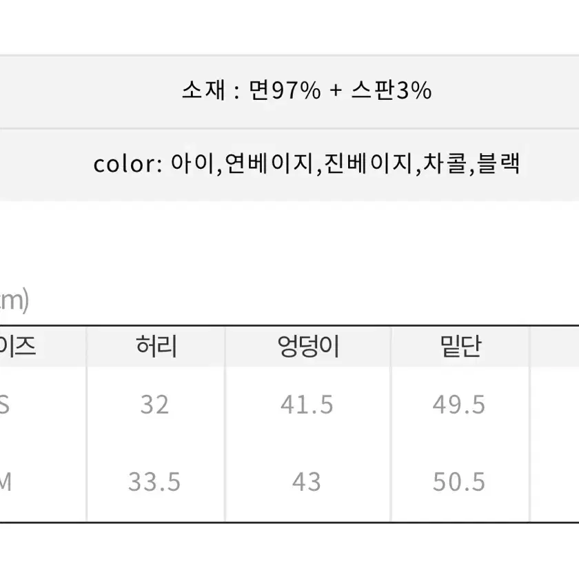 스프라이트 숏팬츠 챠콜m