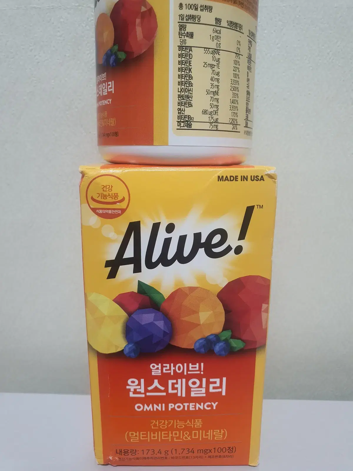 얼라이브 원스데일리 멀티비타민 1,734mg x 100정