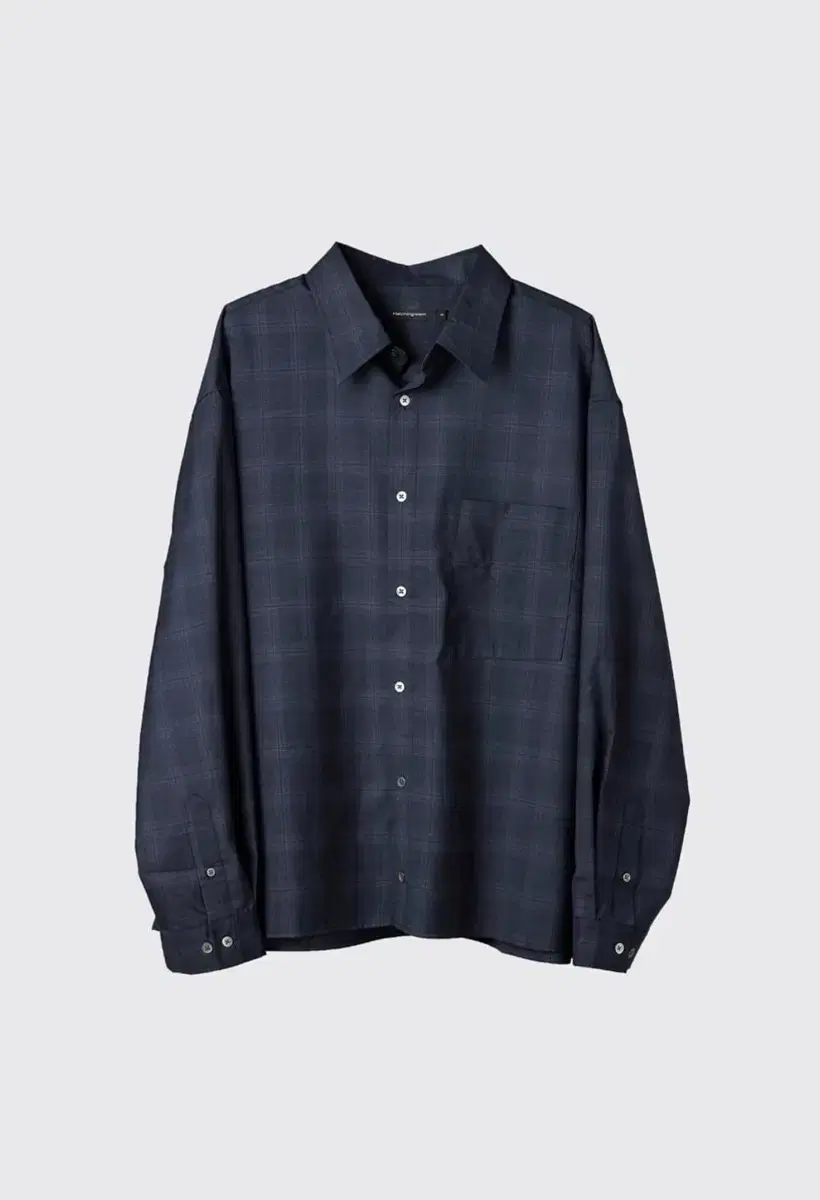 Hatching Room Wool Ombré Check Shirt