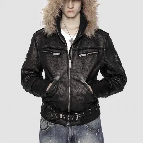 XL racerworldwide sheepskin jacket 쉽스킨자켓