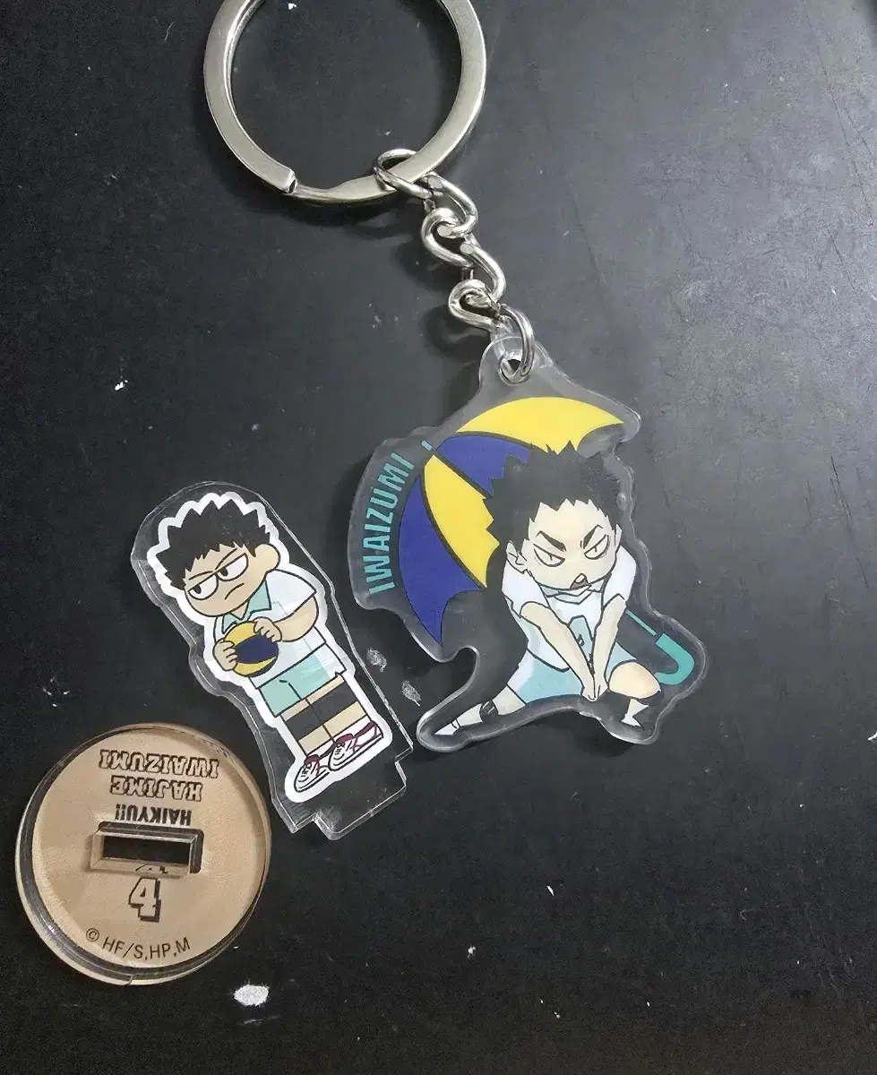 Haikyuu Jirori Acrylic Stand haikyuu Mini SD Umbrella Keyring Iwaizumi