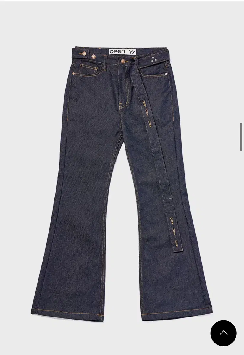 오픈와이와이 BELTED LOOSE BOOTCUT JEAN 2사이즈