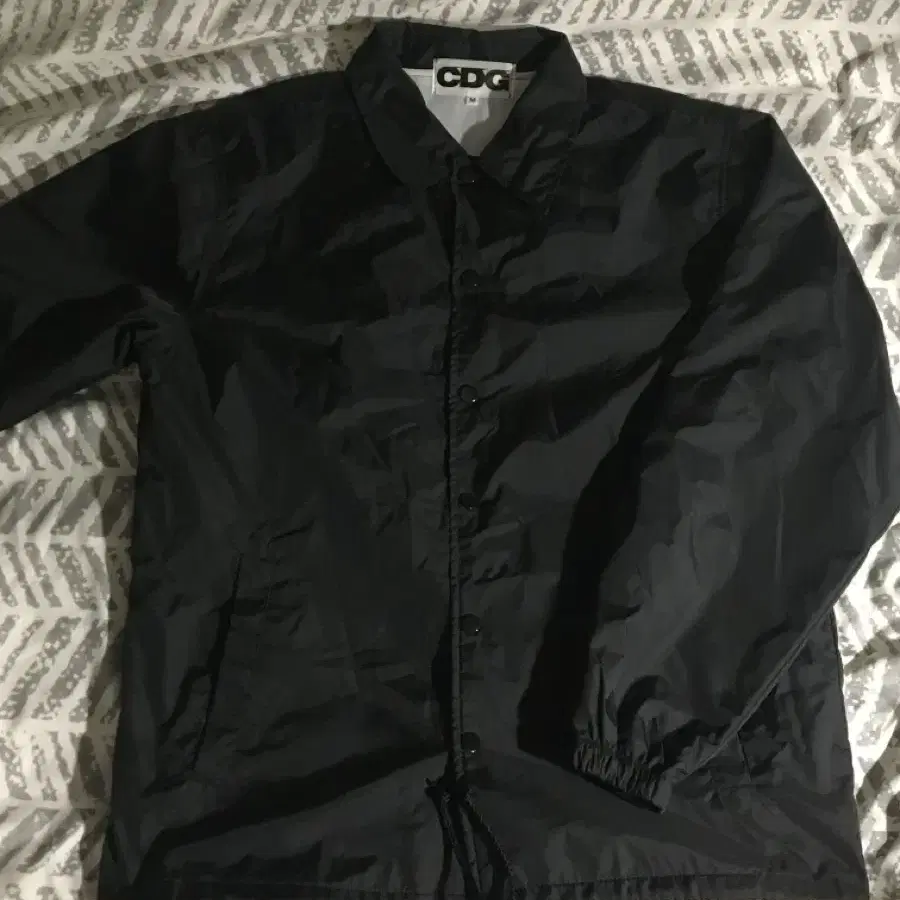 CDG Logo Coach Jacket Black M size