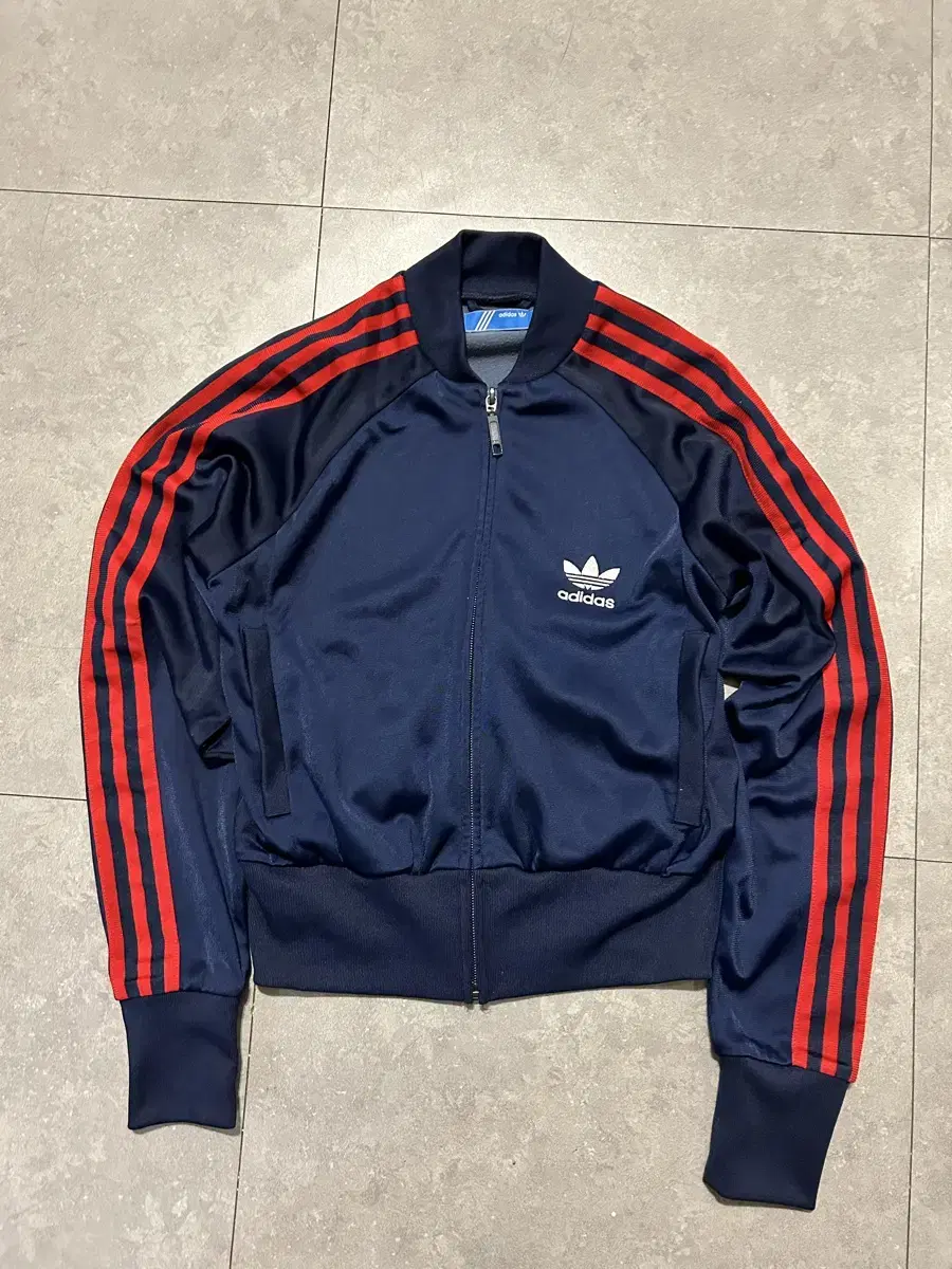 00s Adidas Trefoil Vintage Track Top Full Zip Crop Jacket 55 size