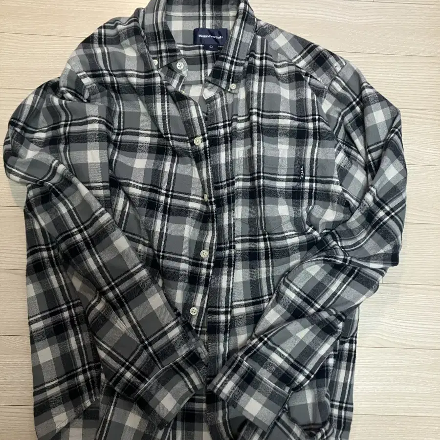 디스이즈네버댓 Flannel Check shirt Grey L