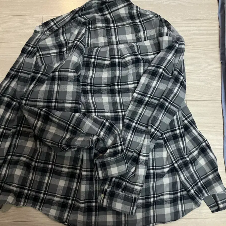 디스이즈네버댓 Flannel Check shirt Grey L