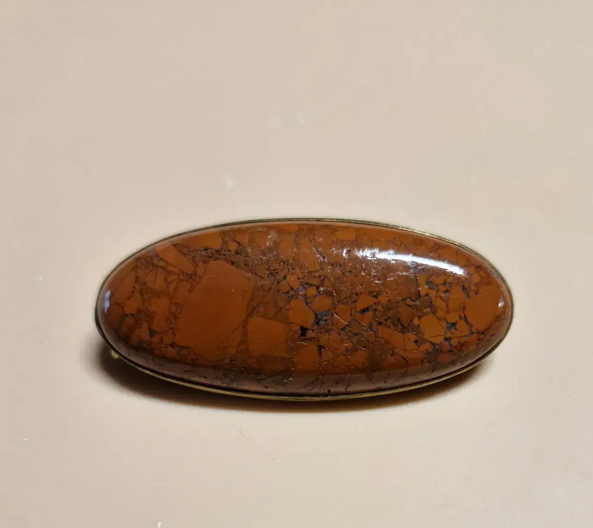 Jasper brooch