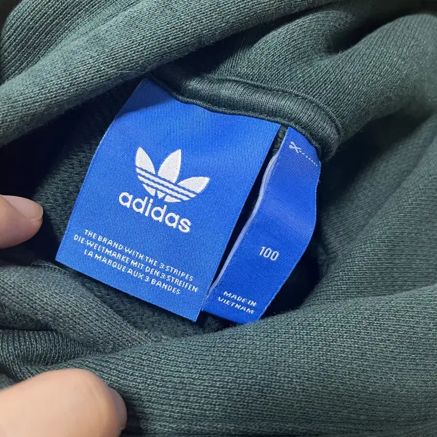 100size 빈티지 adidas 아디다스 후드티 그린