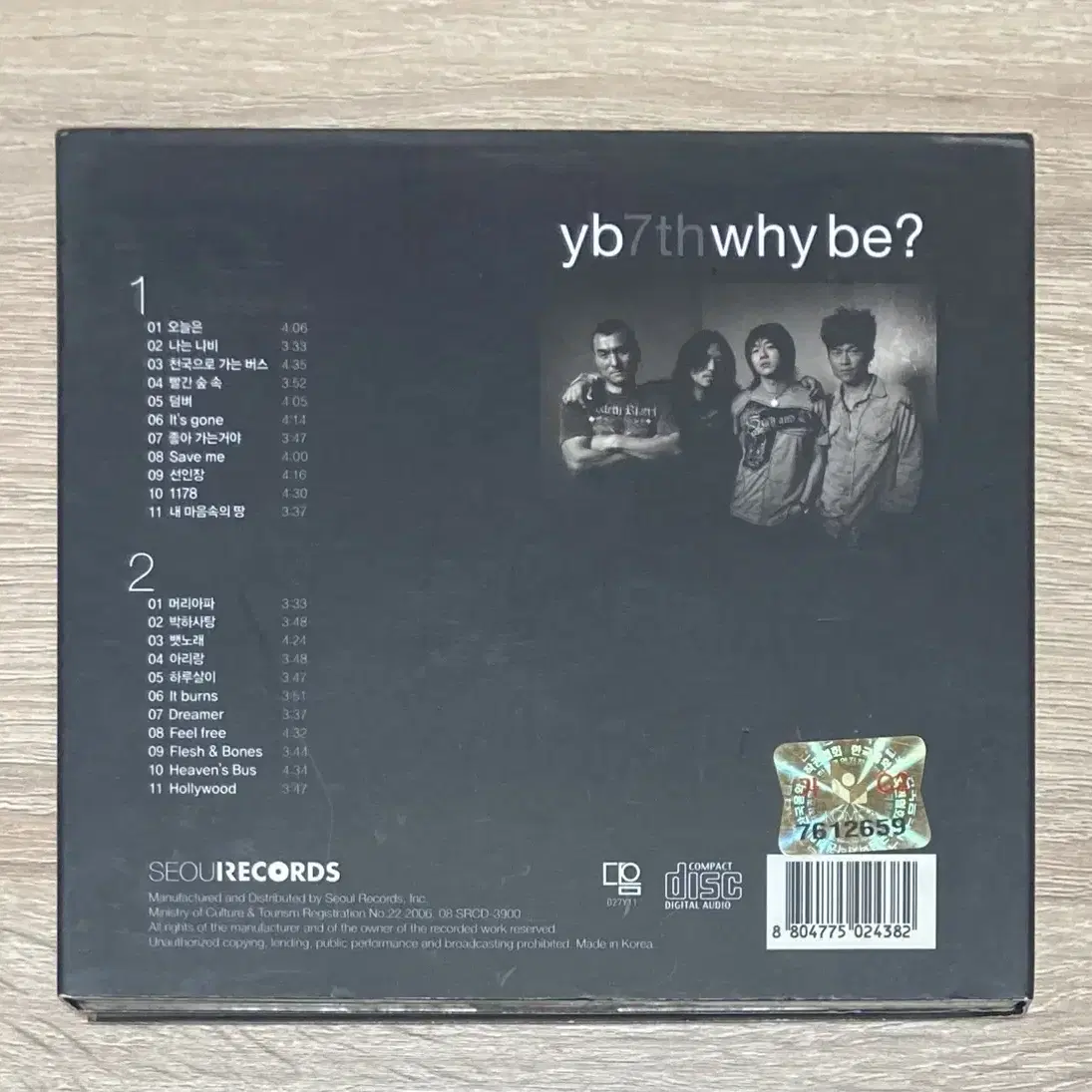 YB (윤도현 밴드) - 7집 Why Be? CD 판매