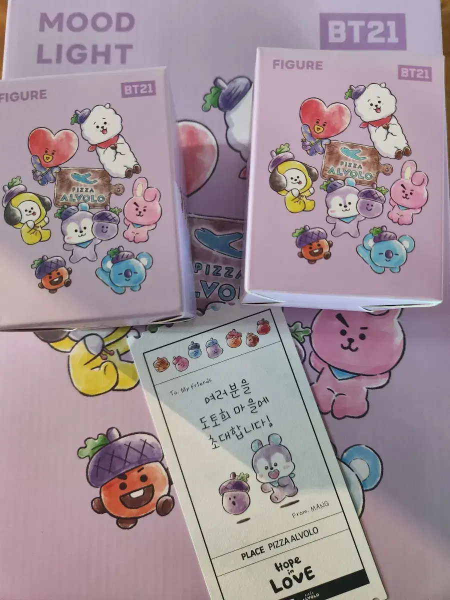 BT21 Figurine 7-piece Mood Light Full Set