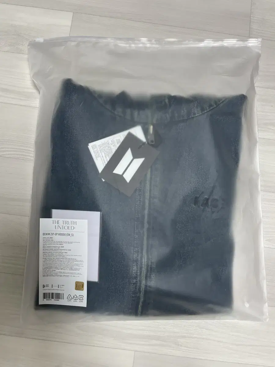 Jimin Jeon Mokjin Exhibition Denim Hoodie for sale (unsealed)