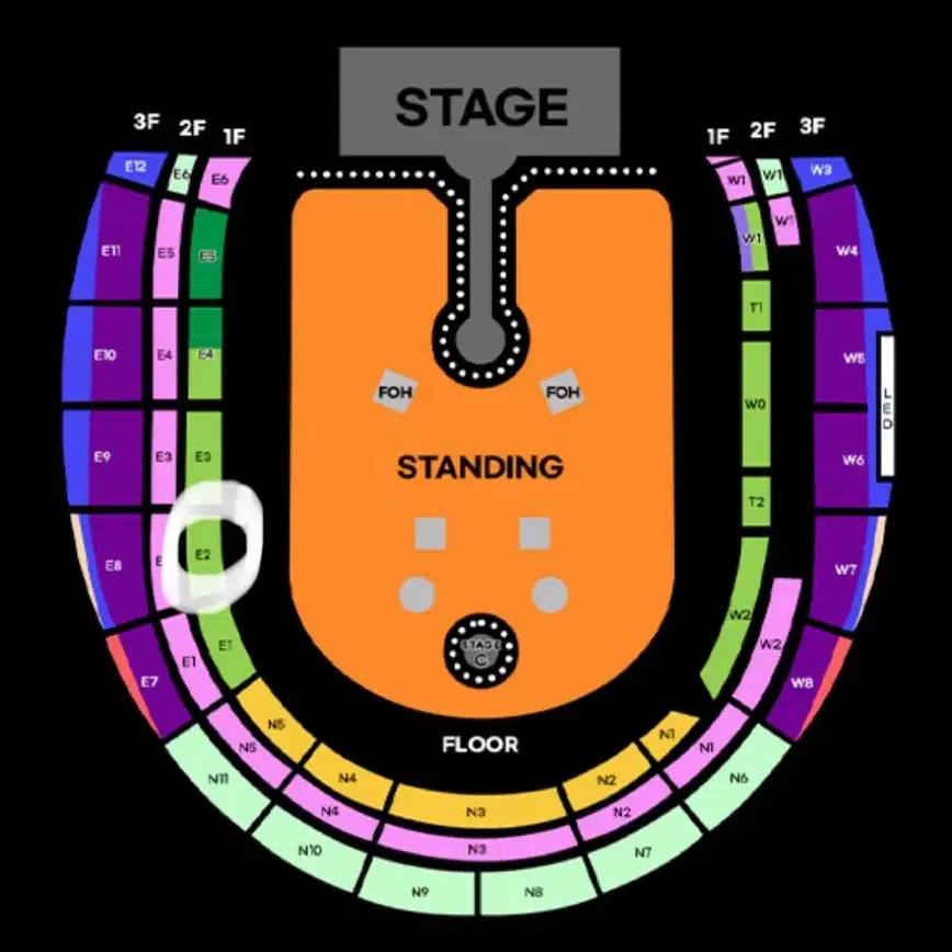콜드플레이 막공 4.25(금) 지정석P 1층 E2구역 4열 티켓 양도