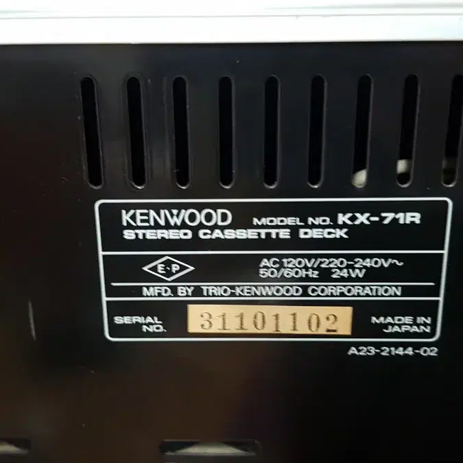 KENWOOD  데크 오토리버스