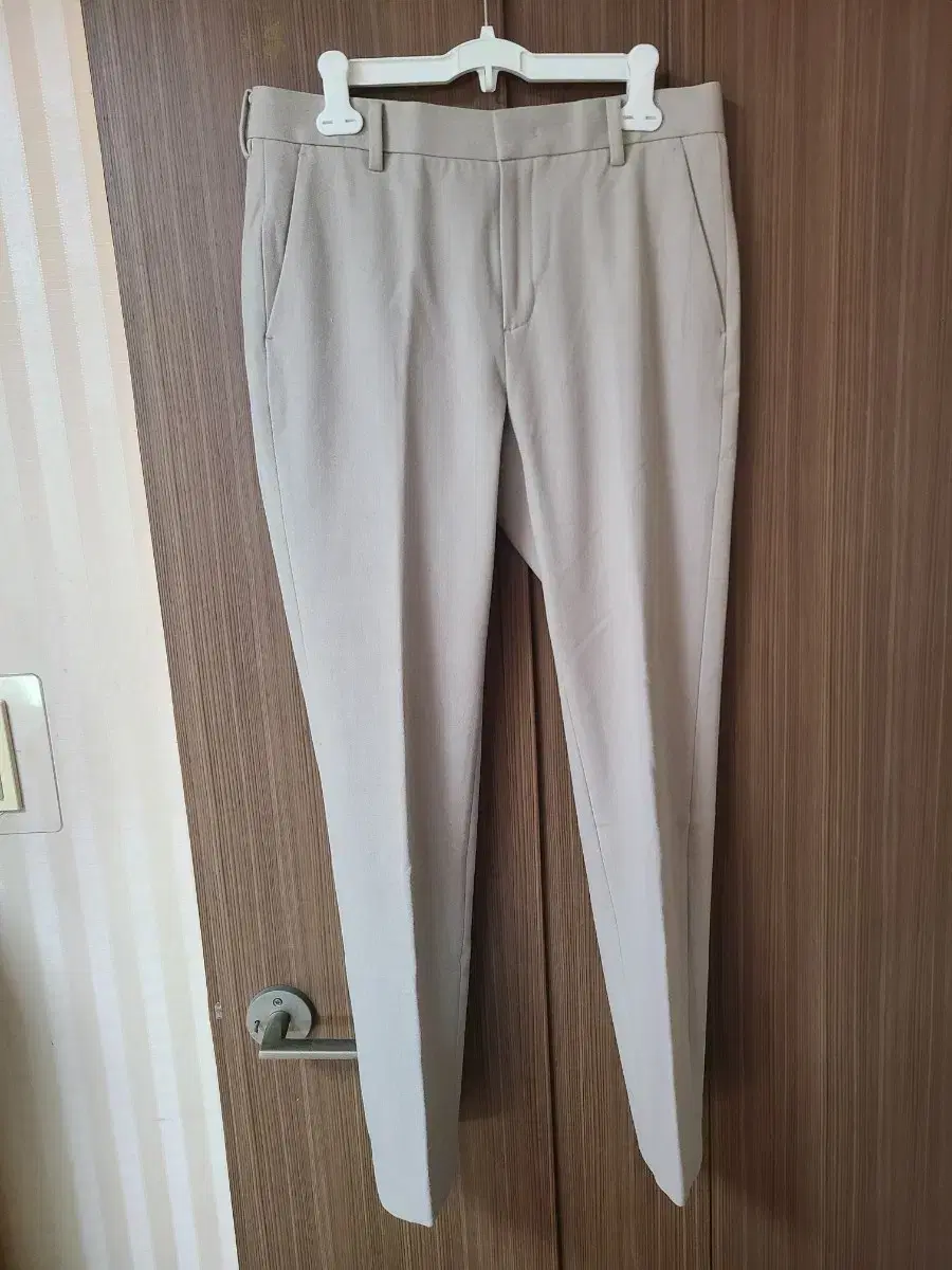 Project M Brushed Slacks, Ivory, Size 31