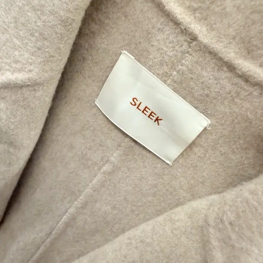 SLEEK wool90% 벨트 핸드메이드자켓