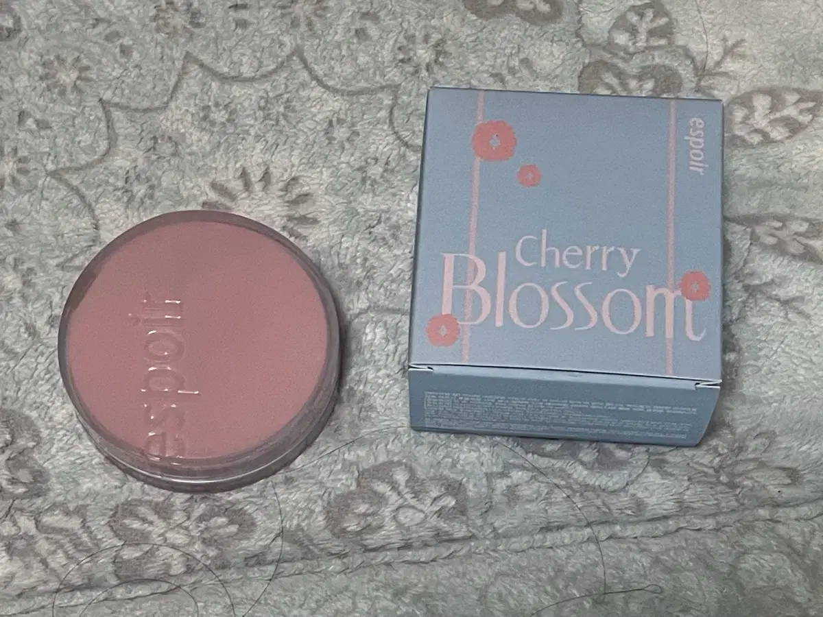 espoir non velvet cover cushion new ivory cherry blossom edition original + refill