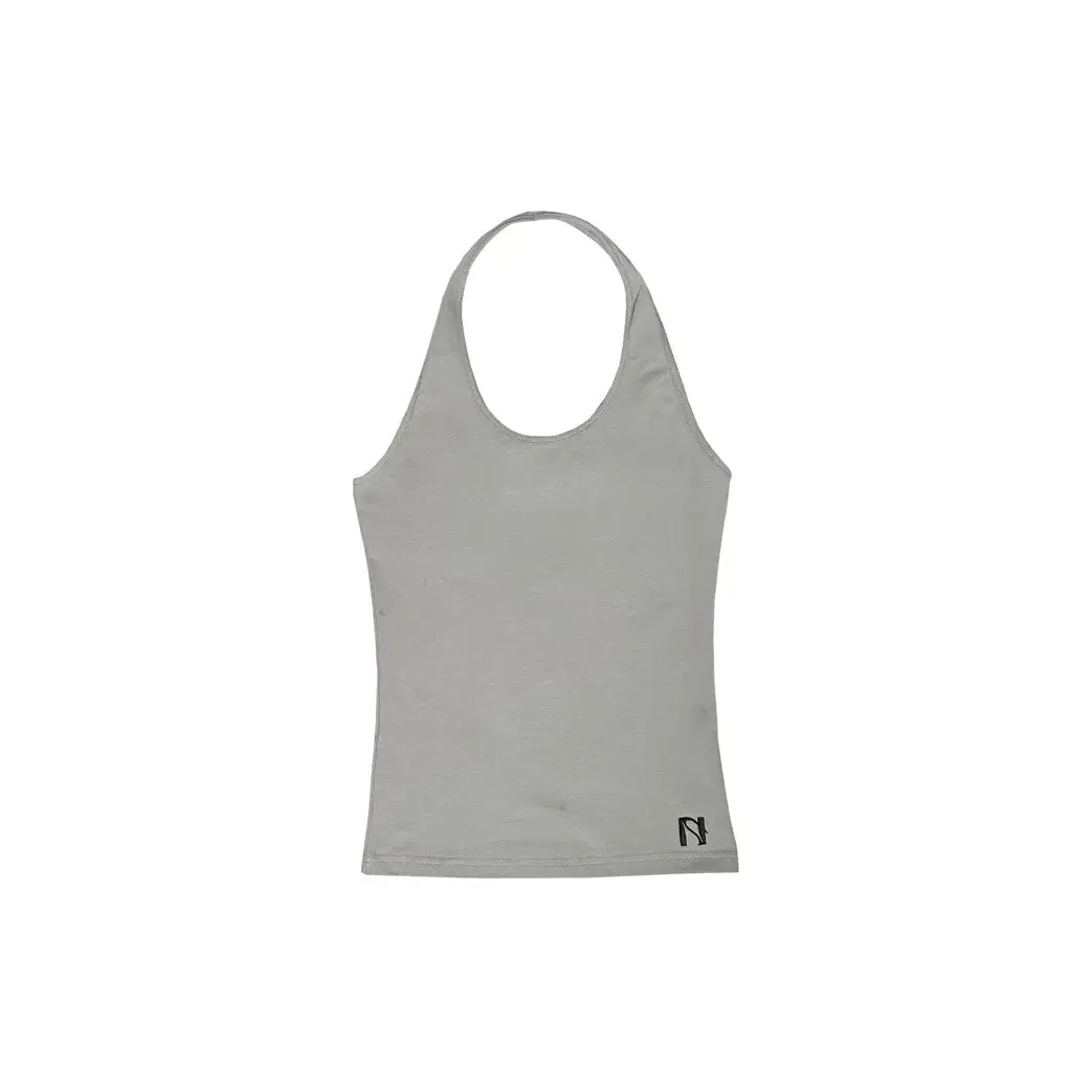 뉴얼린 embroidery sleeveless halter top 홀터