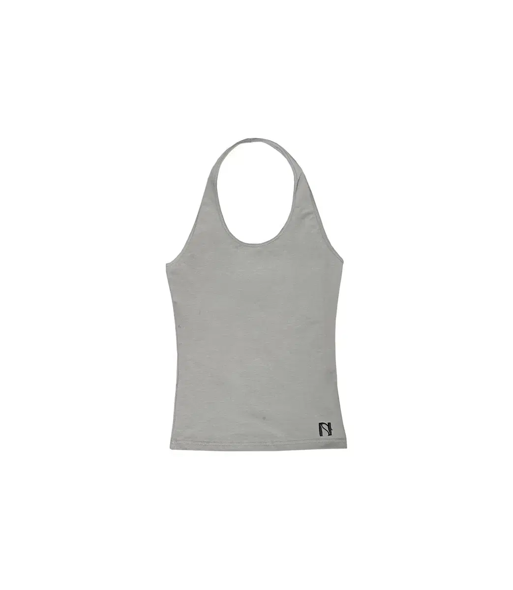 뉴얼린 embroidery sleeveless halter top 홀터