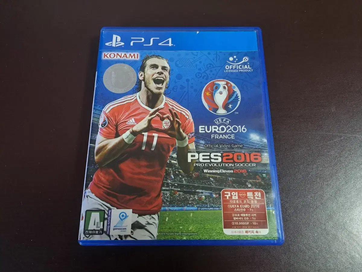 PS4 플스4 PES 2016 (유로 2016 수록 버전) 정발 한글