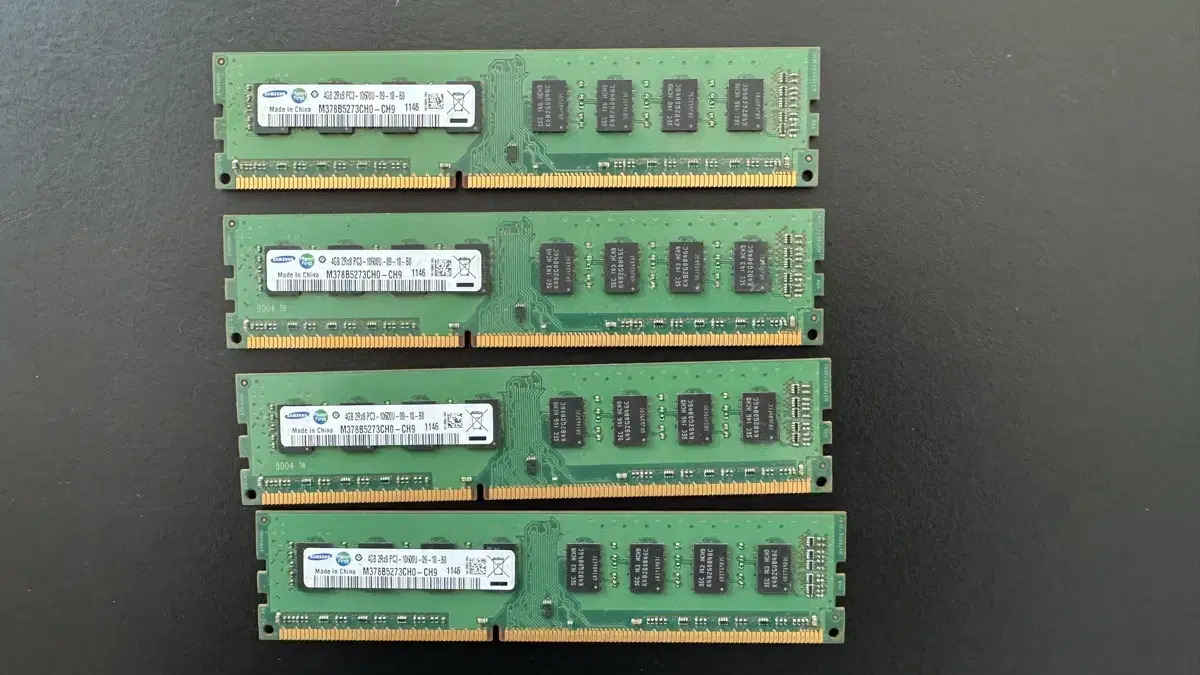 삼성 메모리 컴퓨터 디디알 램 RAM  4GB X 4 16GB