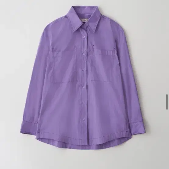 Rrace 레이스 Stitch Pocket Basic Shirt_Purp