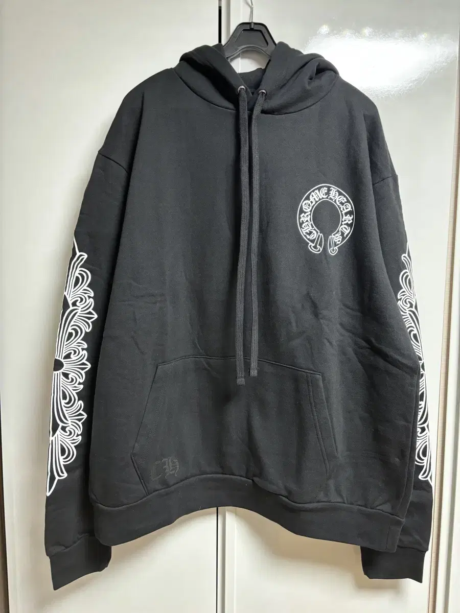 New) Chrome Hearts Horseshoe Floral Hoodie