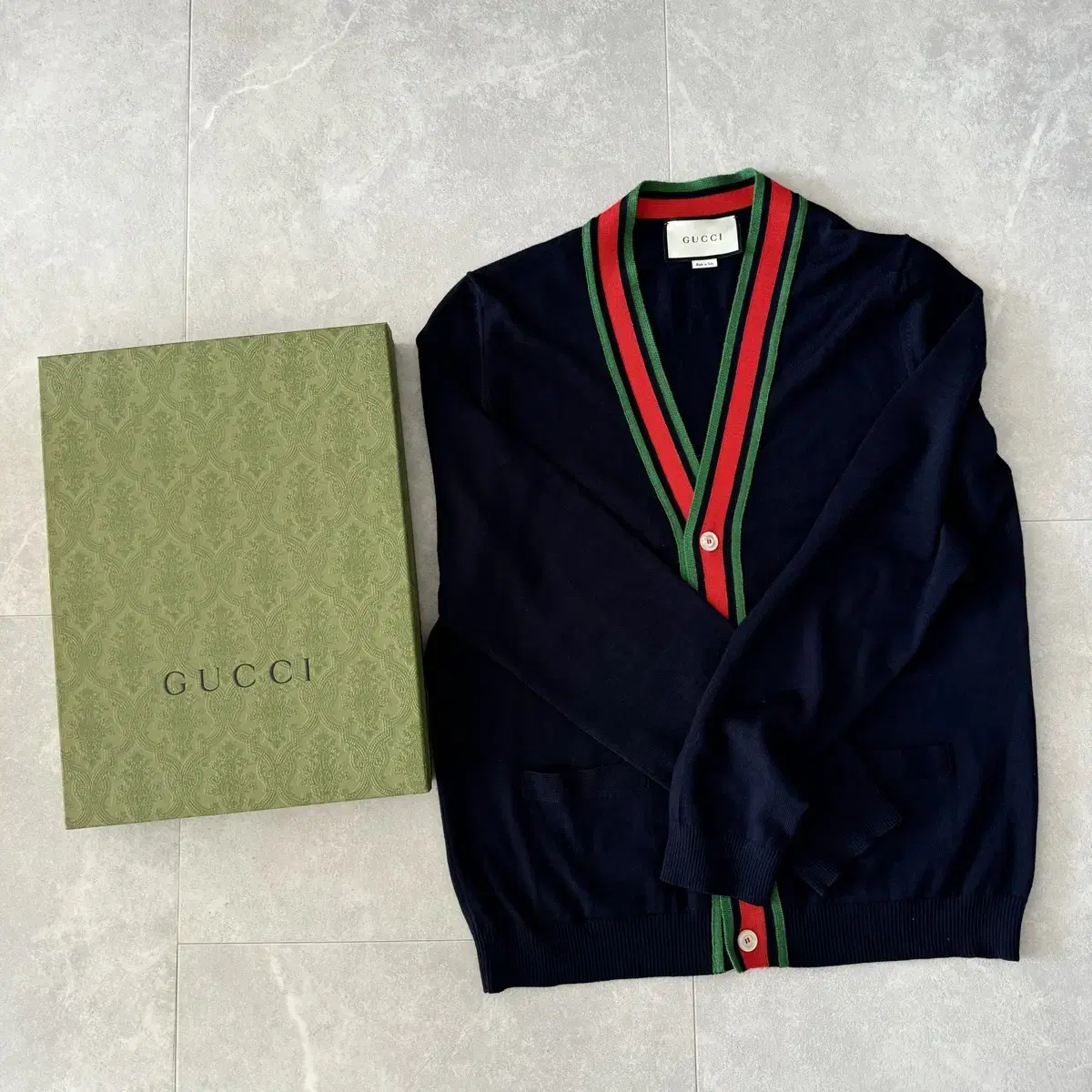 Gucci luxury merino wool 105 size cardigan for sale cheap!