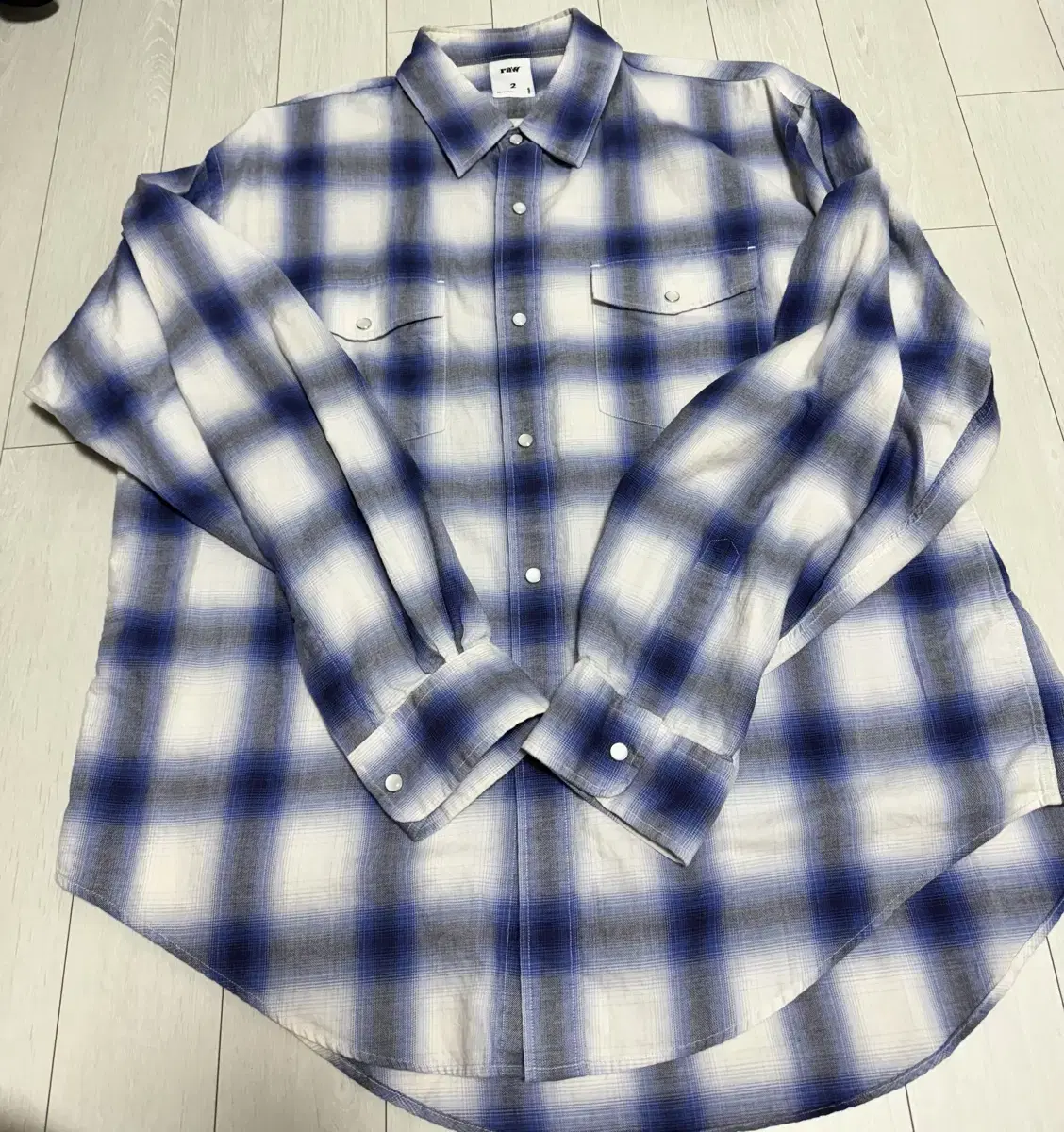 Blindfiles Ombré Check Shirt Bloo