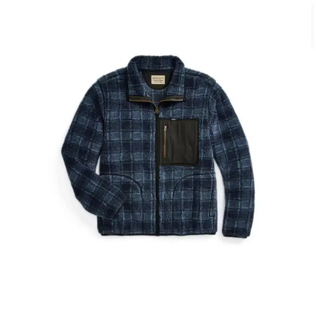 [13% off] RRL Plaid Wool Blend Pile Fleece Jacket Double L