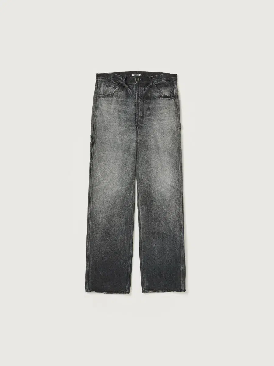 [4] Orari 24FW Faded Heavy Denim Painter Pants in Black