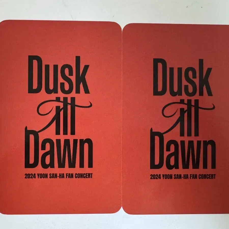 윤산하 산하 팬콘서트 팬콘 포카 포토카드 dusk till dawn