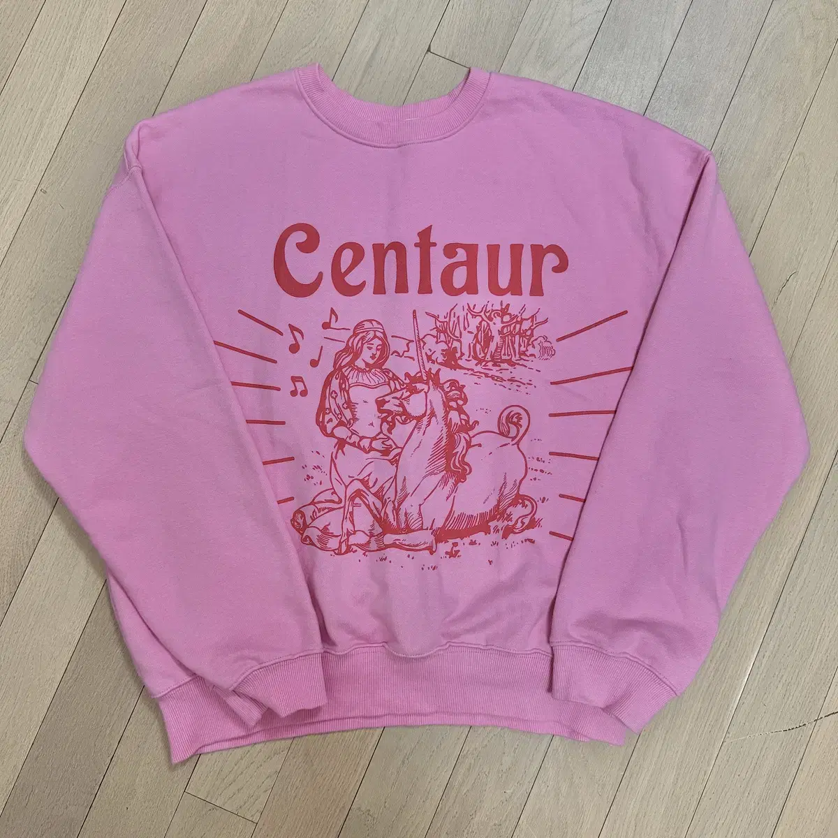 더센토르 맨투맨 핑크 centaur story sweat shirt