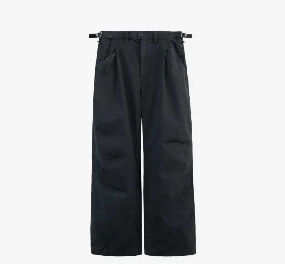 (2SIEZ) Polythene 3-Dart Chino Pants 1.2V Dark Charcoal Navy