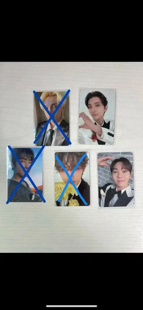 Seventeen photocard (s.coups,joshua,jun,wonwoo,boo seungkwan)