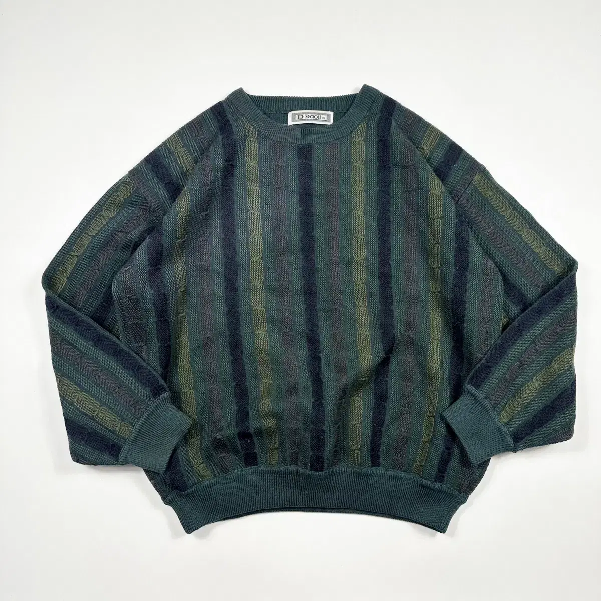 (XL) VTG Vintage Boxy Cable Knit