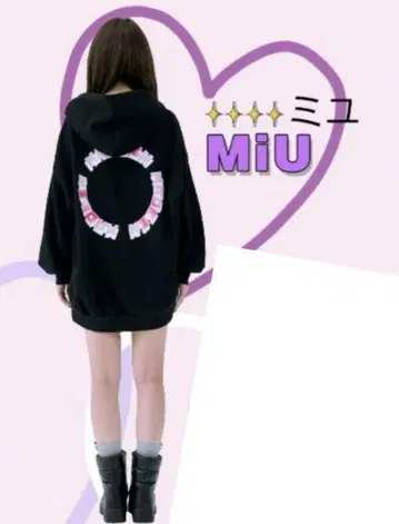 L MADEIN 미우미우미우 콜라보 풀오버 후드티,기타 M 공식 로고