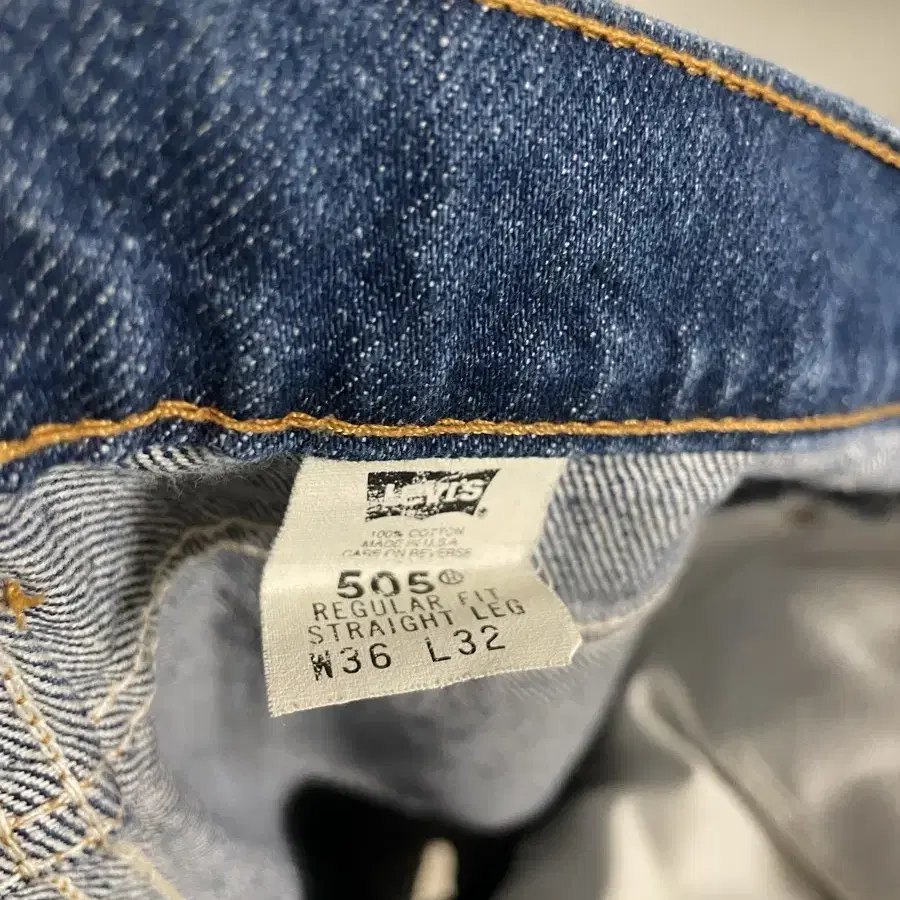 Levis 505 레귤러핏 오렌지탭 리바이스 데님