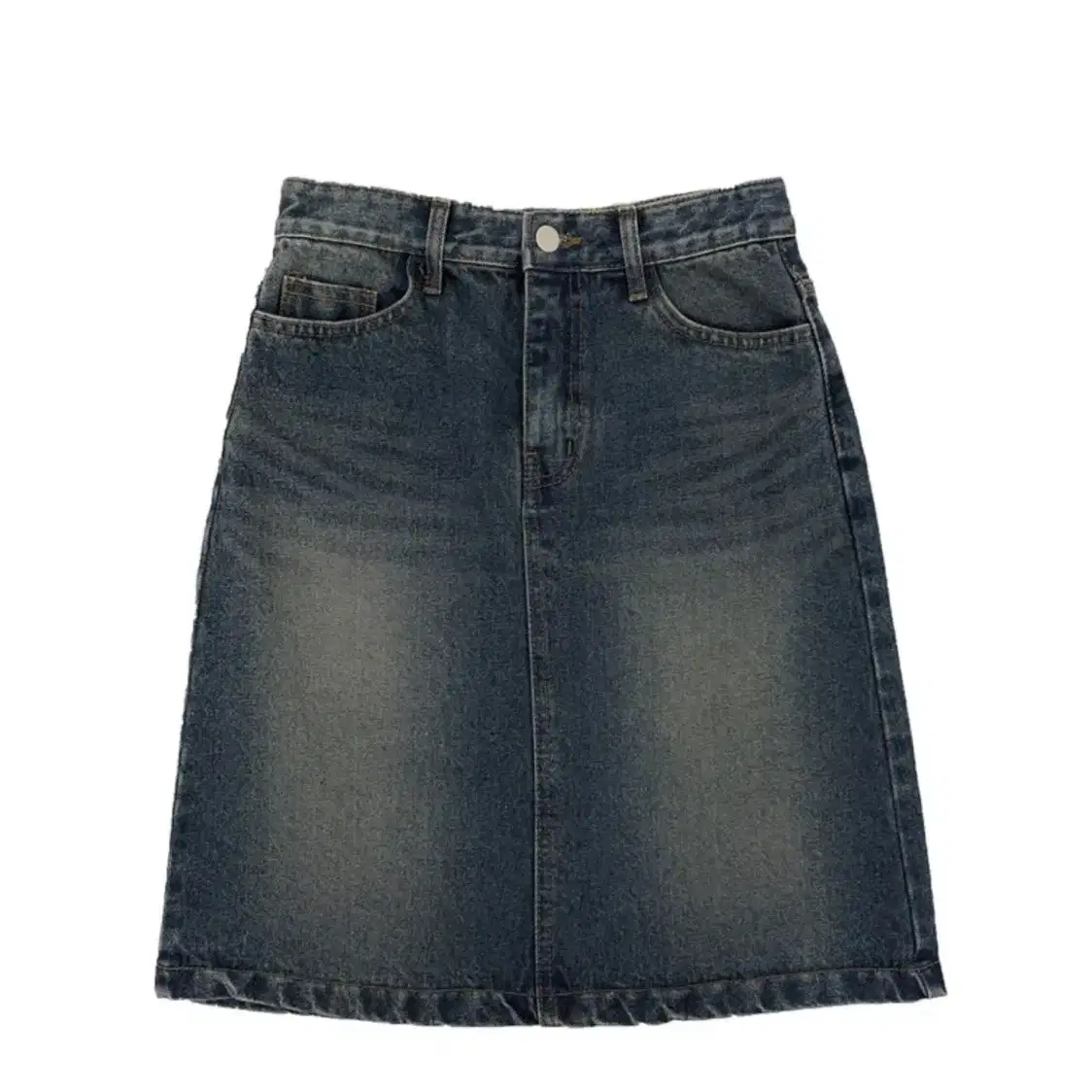 무드무디 midi denim washing skirt