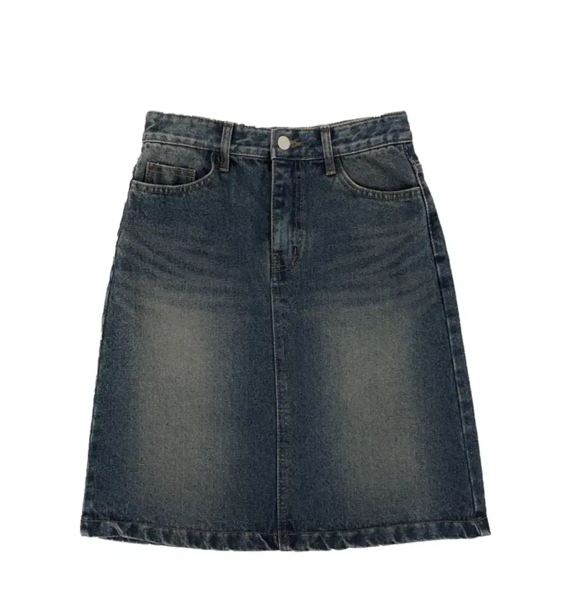 무드무디 midi denim washing skirt