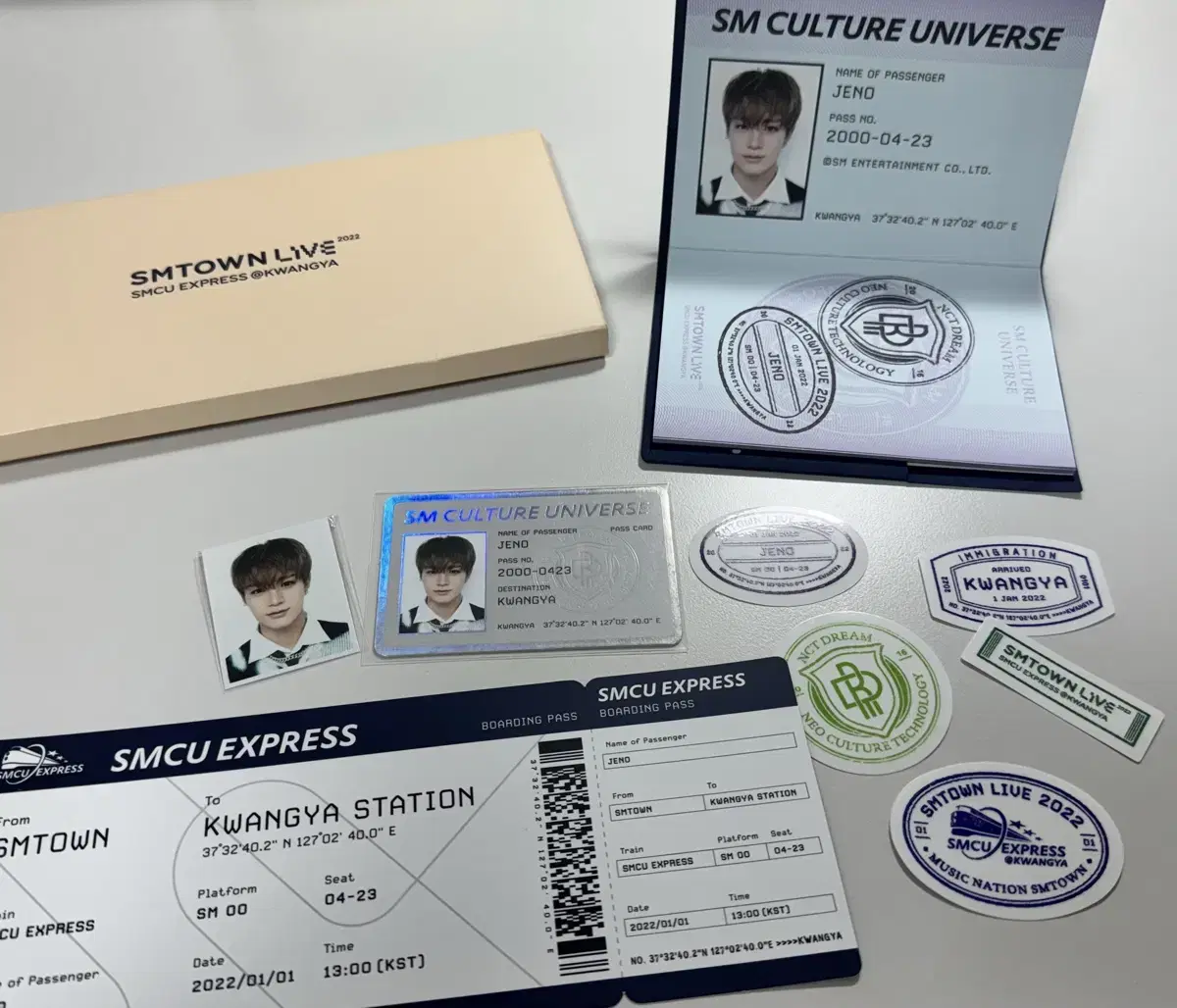 NCT Dream SMCU Wilderness Ticket Passport Set jeno nctdream