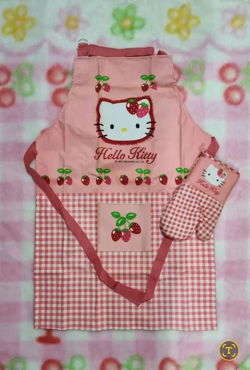 Classic Kitty Strawberry Kitty Apron & Strawberry Kitty Raincoat