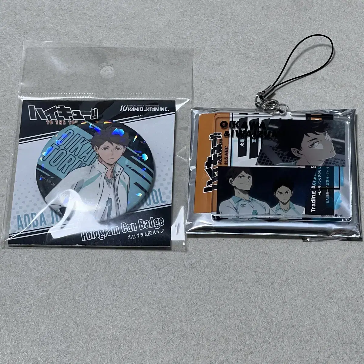 Haikyuu New World pop up hologram Can Badge acrylic keyring Oikawa