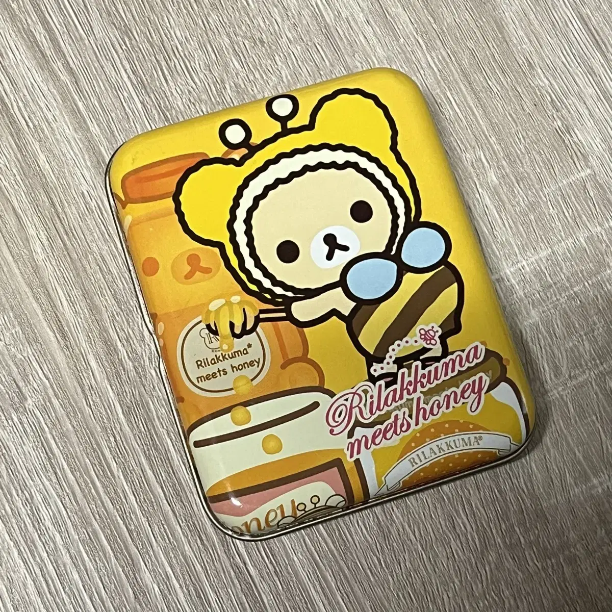 Korilakkuma Tin Case Multipurpose Case Vintage Korilakkuma Honey