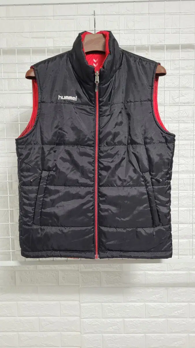 [100]KAPPAKapa redXblack reversible double-sided padded jo vest L