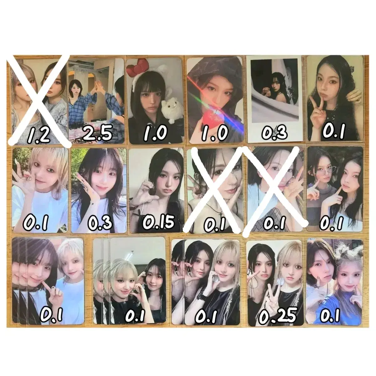 NMIXX unreleased photocard album photocard wts Unit makestar LilyHaewonSullyoonBaeKyujin