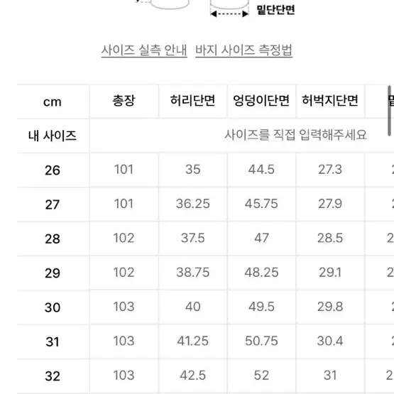 무탠다드 스트레이트 데님 33 새상품급