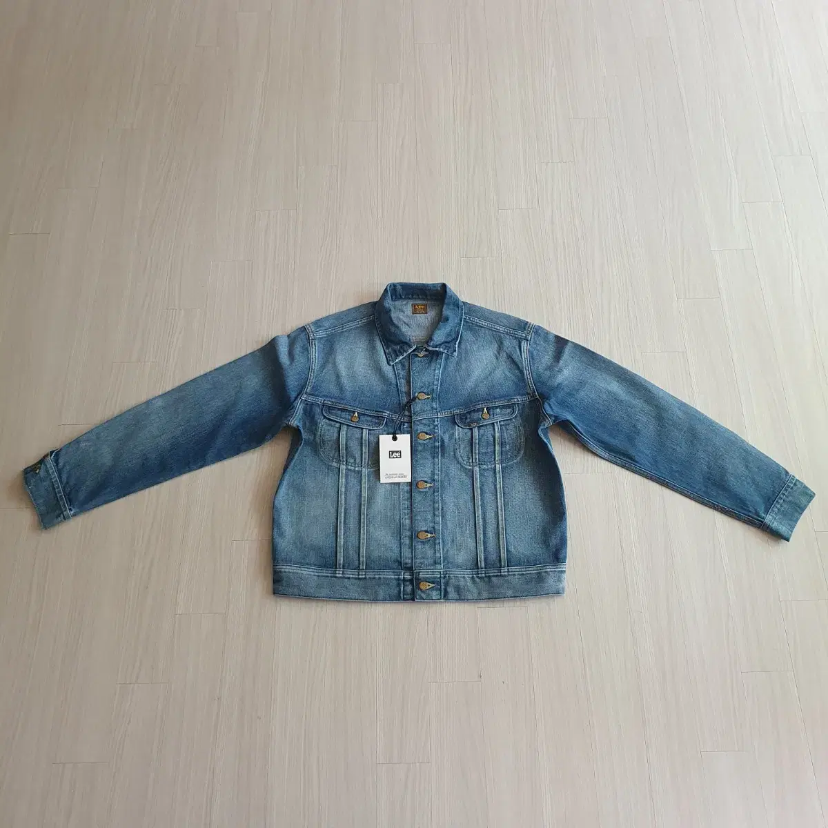 [Jeans Jacket] LEE Lee 101J Medium Blue Denim Jacket 105 New (Vintage X)