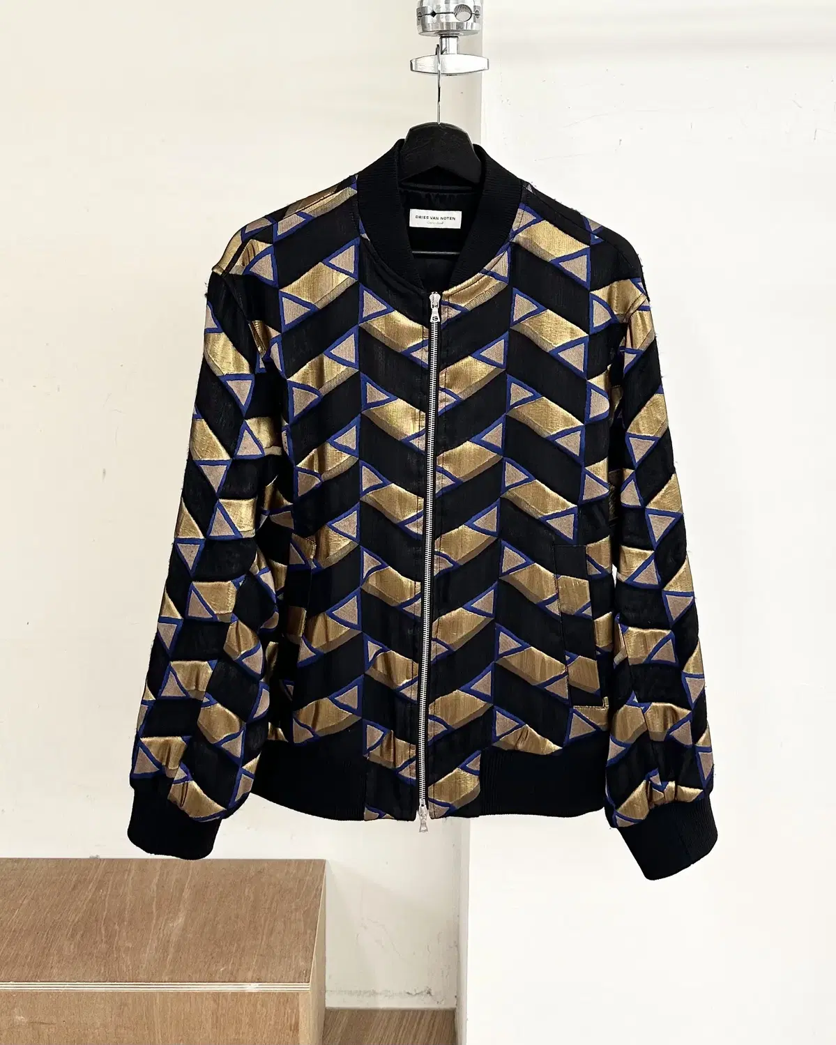 Dris vahn Norton bloo Jacquard bomber jacket in kard